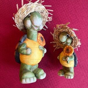 Set of Turtles Ceramic Decor